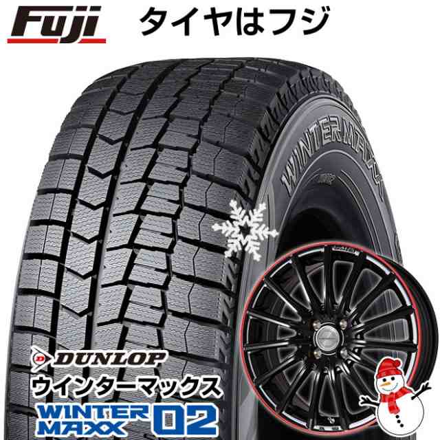 【送料無料】 DUNLOP ダンロップ ウインターマックス 02 WM02 165/60R15 15インチ スタッドレスタイヤ ホイール4本セット LEHRMEISTER LMの通販は 56,430円