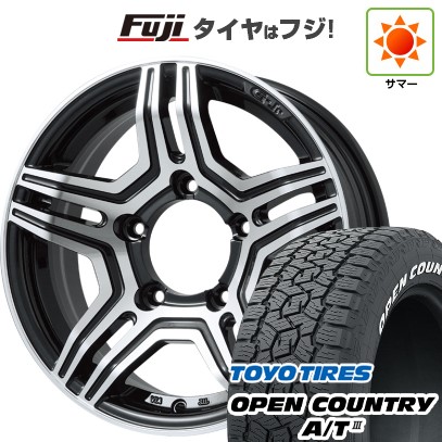 ジムニー 夏タイヤ ホイール4本セット 175/80R16 トーヨー オープンカントリー A/T III RWL/RBL プレミックス グラバス-Jr(ブラックポリッシュ) 16インチ 63,140円