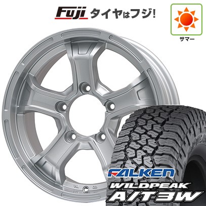 ジムニー 夏タイヤ ホイール4本セット 175/80R16 ファルケン ワイルドピーク A/T3W ビッグウエイ B-MUD K(シルバー) 16インチ 58,905円