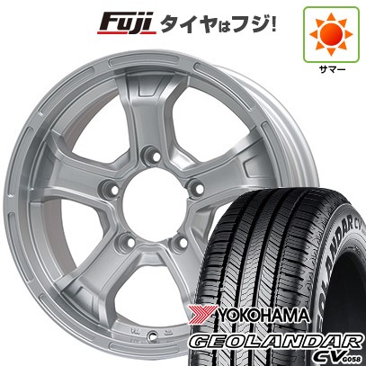 ジムニー 夏タイヤ ホイール4本セット 175/80R16 ヨコハマ ジオランダー CV G058 ビッグウエイ B-MUD K(シルバー) 16インチ