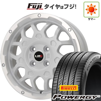 【新品 軽自動車】N-BOX タント スペーシア 夏タイヤ ホイール4本セット 165/55R15 ピレリ パワジー レアマイスター LMG MS-9W ホワイトリムポリッシュ 15インチ
