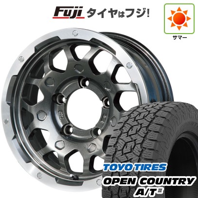 ジムニーシエラ/ジムニーノマド 夏タイヤ ホイール4本セット 195/80R15 トーヨー オープンカントリー A/T III RWL/RBL レアマイスター LMG MS-9W ガンメタリムポリッシュ 15インチ