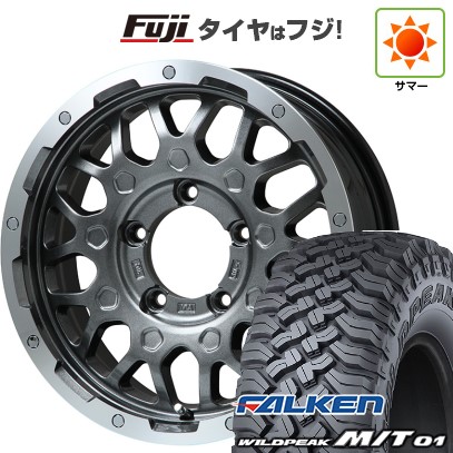 ジムニー 夏タイヤ ホイール4本セット 185/85R16 ファルケン ワイルドピーク M/T01 レアマイスター LMG MS-9W ガンメタリムポリッシュ 16インチの通販は