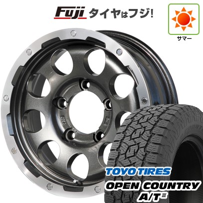 ジムニーシエラ/ジムニーノマド 夏タイヤ ホイール4本セット 195/80R15 トーヨー オープンカントリー A/T III RWL/RBL レアマイスター LMG CS-9 ガンメタリムポリッシュ 15インチ