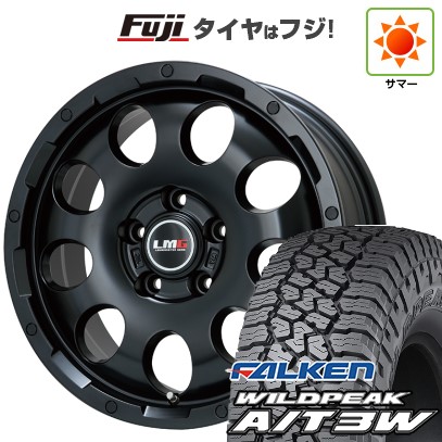 デリカD5 夏タイヤ ホイール4本セット 235/70R16 ファルケン ワイルドピーク A/T3W レアマイスター LMG CS-9 マットブラック 16インチ