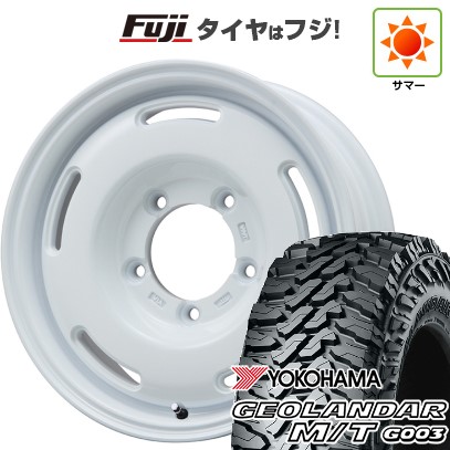 ジムニーシエラ/ジムニーノマド 夏タイヤ ホイール4本セット 195/80R15 ヨコハマ ジオランダー M/T G003 プレミックス プディン(ホワイト) 15インチ 65,615円