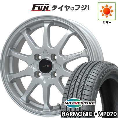 【新品 軽自動車】N-BOX タント スペーシア 夏タイヤ ホイール4本セット 165/55R15 ミレバー ハーモニック プラス MP070(限定) レアマイスター LMスポーツLM-10R 15インチの通販は