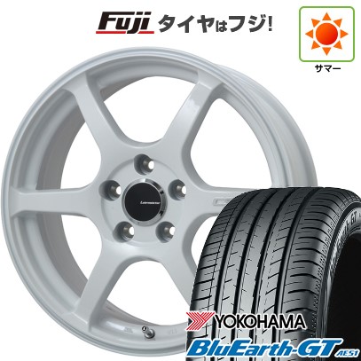 【新品】ライズ/ロッキー（ハイブリッド） 夏タイヤ ホイール4本セット 195/60R17 ヨコハマ ブルーアース GT AE51 レアマイスター CS-V6(ホワイト) 17インチ 62,205円