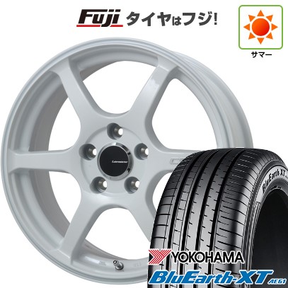 【新品】ライズ/ロッキー（ハイブリッド） 夏タイヤ ホイール4本セット 195/60R17 ヨコハマ ブルーアース XT AE61 レアマイスター CS-V6(ホワイト) 17インチ