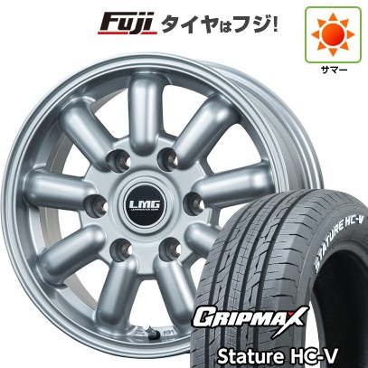 【新品】ハイエース200系 夏タイヤ ホイール4本セット 215/65R16 109/107S グリップマックス スタチャー HC-V RWL(限定) レアマイスター LMG MOS-9(シルバー) 16インチ