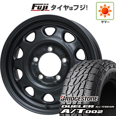 ジムニー 夏タイヤ ホイール4本セット 175/80R16 ブリヂストン デューラー A/T002 RBL レアマイスター LMG OFF-STYLE(マットブラック) 16インチ