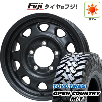 ジムニー 夏タイヤ ホイール4本セット 195R16C 104/102Q トーヨー オープンカントリー M/T レアマイスター LMG OFF-STYLE(マットブラック) 16インチ