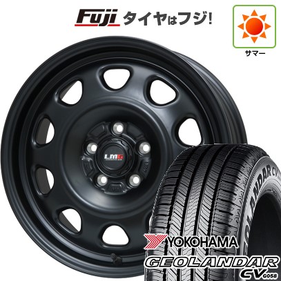 デリカD5 夏タイヤ ホイール4本セット 225/70R16 ヨコハマ ジオランダー CV G058 レアマイスター LMG OFF-STYLE(マットブラック) 16インチ