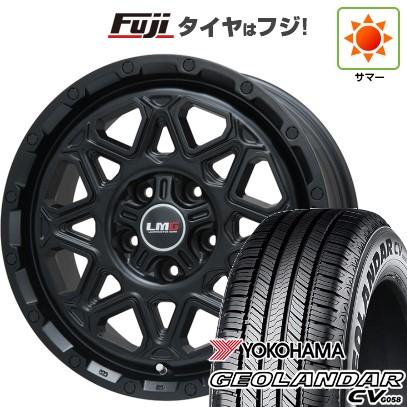 デリカD5 夏タイヤ ホイール4本セット 225/70R16 ヨコハマ ジオランダー CV G058 レアマイスター LMG モンタグナ(マットブラック) 16インチ 72,435円