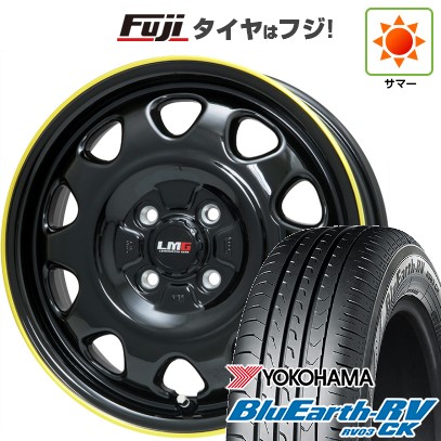 【パンク保証付き】【新品 軽自動車】N-BOX タント スペーシア 夏タイヤ ホイール4本セット 155/65R14 ヨコハマ ブルーアース RV-03CK レアマイスター LMG OFF-STYLE 14インチの通販は