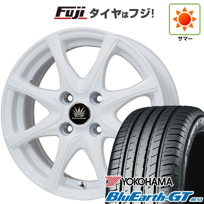 【新品 軽自動車】N-BOX タント スペーシア 夏タイヤ ホイール4本セット 165/55R15 ヨコハマ ブルーアース GT AE51 プレミックス アマルフィV Jr(ホワイト) 15インチの通販は