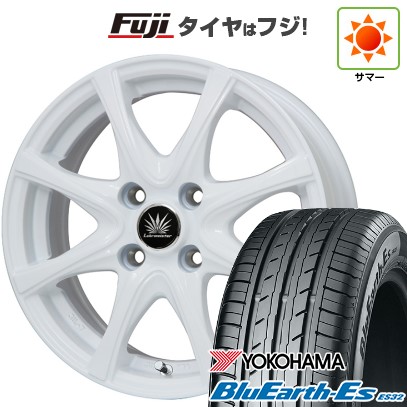 【新品 軽自動車】N-BOX タント スペーシア 夏タイヤ ホイール4本セット 155/65R14 ヨコハマ ブルーアース ES32 プレミックス アマルフィV Jr(ホワイト) 14インチ