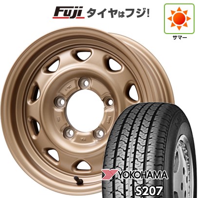 【新品】ジムニーシエラ 夏タイヤ ホイール4本セット 195/80R15 ヨコハマ S207 レアマイスター LMG OFF-STYLE(マットゴールド) 15インチの通販は 59,950円