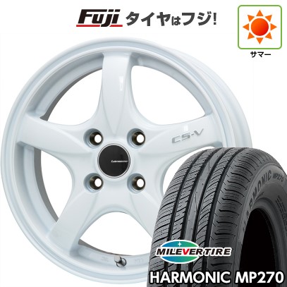 夏タイヤ ホイール4本セット 155/65R14 ミレバー ハーモニック MP270(限定) ナイトロパワー M10 PERSHING KC BARREL BLACK EDITION 14インチ 新品 軽自動車N-BOX タント スペーシア 夏タイヤ ホイール４本セット