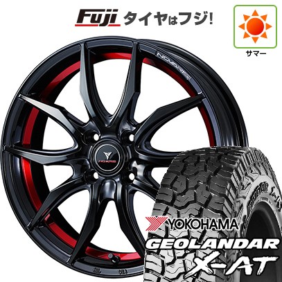 【軽自動車】N-BOX タント スペーシア 夏タイヤ ホイール4本セット 155/65R14 ヨコハマ ジオランダー X-AT G016 RBL WEDS ウェッズ ノヴァリス ローグ VF 14インチ