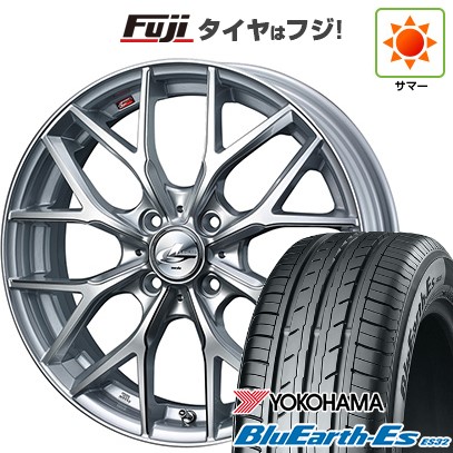 【軽自動車】N-BOX タント スペーシア 夏タイヤ ホイール4本セット 165/55R15 ヨコハマ ブルーアース ES32 WEDS ウェッズ レオニス MX 15インチ