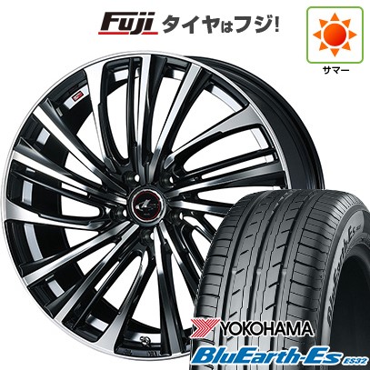 フリード 5穴/114 夏タイヤ ホイール4本セット 195/55R16 ヨコハマ ブルーアース ES32 WEDS ウェッズ レオニス FS 16インチ