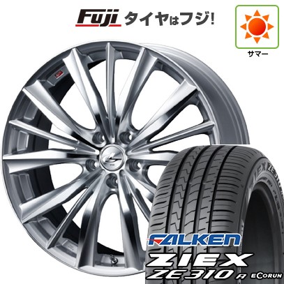 フリード 5穴/114 夏タイヤ ホイール4本セット 195/55R16 ファルケン ジークス ZE310R エコラン(限定) WEDS ウェッズ レオニス VX 16インチ
