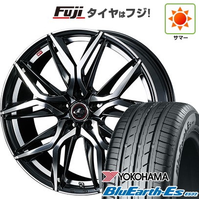 フリード 5穴/114 夏タイヤ ホイール4本セット 195/55R16 ヨコハマ ブルーアース ES32 WEDS ウェッズ レオニス LM 16インチ