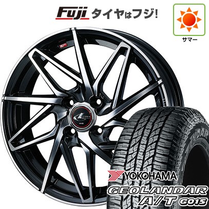 【新品 軽自動車】N-BOX タント スペーシア 夏タイヤ ホイール4本セット 155/65R14 ヨコハマ ジオランダー A/T G015 RBL ウェッズ レオニス IT 14インチの通販は