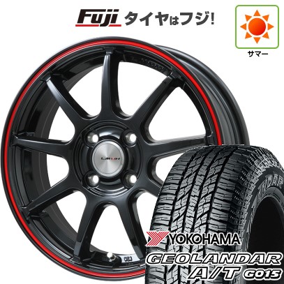 【新品 軽自動車】N-BOX タント スペーシア 夏タイヤ ホイール4本セット 155/65R14 ヨコハマ ジオランダー A/T G015 RBL レアマイスター LMスポーツLM-QR 14インチの通販は 75,100円