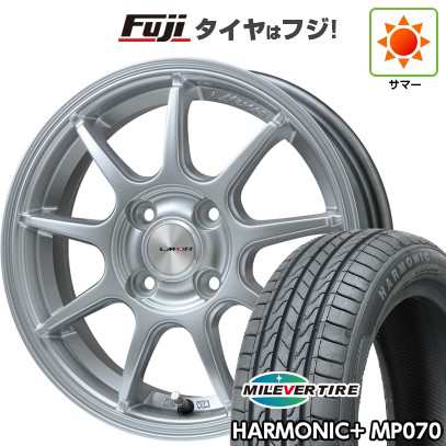 【新品 軽自動車】N-BOX タント スペーシア 夏タイヤ ホイール4本セット 165/55R15 ミレバー ハーモニック プラス MP070(限定) レアマイスター LMスポーツLM-QR ハイパーシルバー 15インチの通販は