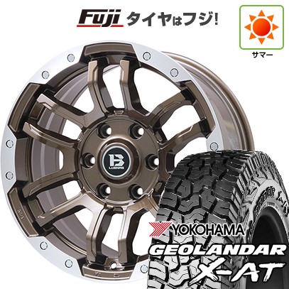 プラド/ハイラックス/トライトン(GSR) 夏タイヤ ホイール4本セット 265/65R17 ヨコハマ ジオランダー X-AT G016 ビッグウエイ B-LUGNAS FRD(ブロンズ/リムポリッシュ) 17インチの通販は