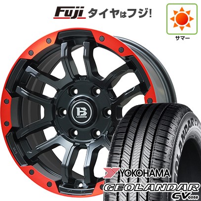 プラド/ハイラックス/トライトン 夏タイヤ ホイール4本セット 265/60R18 ヨコハマ ジオランダー CV G058 ビッグウエイ B-LUGNAS FRD(マットブラック/レッドリム) 18インチの通販は