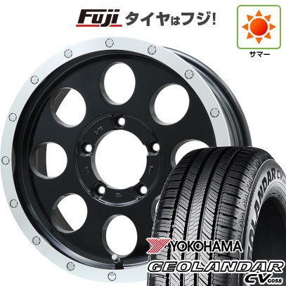 ジムニーシエラ/ジムニーノマド 夏タイヤ ホイール4本セット 215/70R16 ヨコハマ ジオランダー CV G058 レアマイスター LMG CS-8 グロスブラック/リムポリッシュ 16インチ