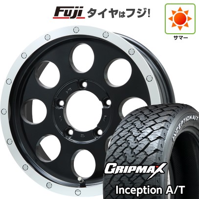【新品】ジムニーシエラ 夏タイヤ ホイール4本セット 215/70R16 グリップマックス インセプション A/T RWL(限定2022年製) レアマイスター LMG CS-8 グロスブラック/リムポリッシュ 16インチの通販は