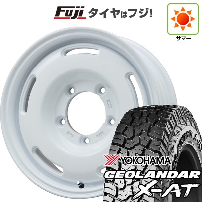 【新品】ジムニー 夏タイヤ ホイール4本セット 195R16C 104/102Q ヨコハマ ジオランダー X-AT G016 OWL プレミックス プディン(ホワイト) 16インチ