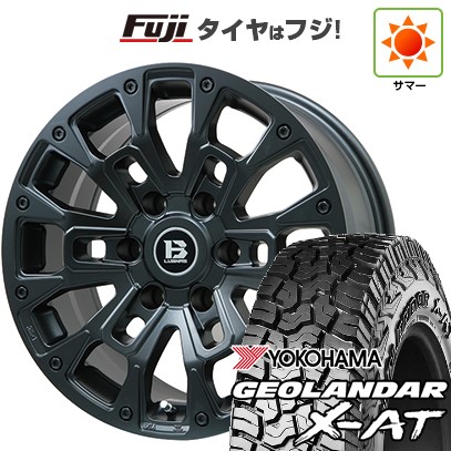 プラド/ハイラックス 夏タイヤ ホイール4本セット 265/65R17 ヨコハマ ジオランダー X-AT G016 RBL ビッグウエイ B-LUGNAS BRD(マットブラック) 17インチ