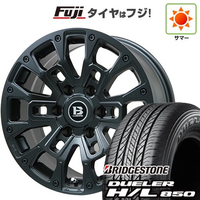 プラド/ハイラックス/トライトン(GSR) 夏タイヤ ホイール4本セット 265/65R17 ブリヂストン デューラー H/L850 ビッグウエイ B-LUGNAS BRD(マットブラック) 17インチの通販は 105,930円