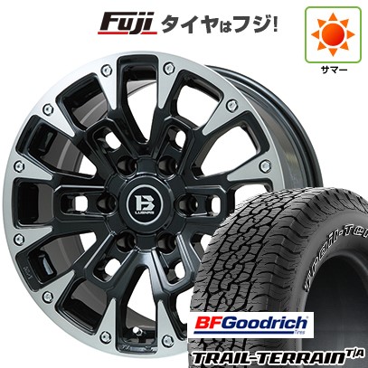 プラド/ハイラックス 夏タイヤ ホイール4本セット 265/60R18 BFグッドリッチ トレールテレーンT/A ORWL ビッグウエイ B-LUGNAS BRD(ブラックポリッシュ/ブラッククリア) 18インチ