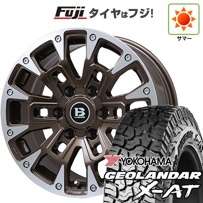 プラド/ハイラックス 夏タイヤ ホイール4本セット 265/60R18 ヨコハマ ジオランダー X-AT G016 RBL ビッグウエイ B-LUGNAS BRD(ブロンズポリッシュ) 18インチ