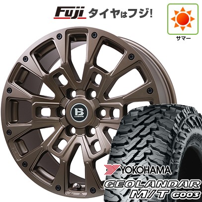 プラド 夏タイヤ ホイール4本セット 275/55R20 ヨコハマ ジオランダー M/T G003 ビッグウエイ B-LUGNAS BRD(マットブロンズ) 20インチ 146,250円
