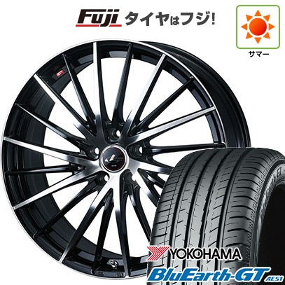 【新品国産車用5穴114.3】 夏タイヤ ホイール4本セット 235/35R19 ヨコハマ ブルーアース GT AE51 WEDS ウェッズ レオニス FR 19インチ