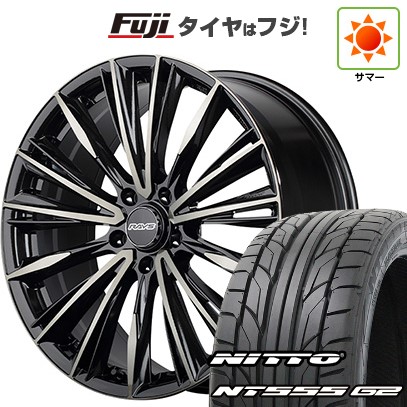 【パンク保証付き】ハイエース200系 夏タイヤ ホイール4本セット 225/35R20 ニットー NT555 G2 RAYS レイズ ベルサス クラフトコレクション ヴォウジェ LIMITED (6EZ) 20インチの通販は 300,800円