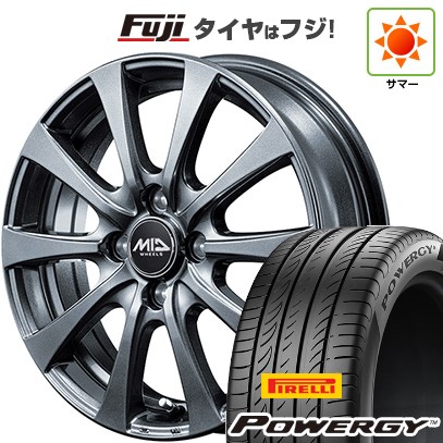 【軽自動車】N-BOX タント スペーシア 夏タイヤ ホイール4本セット 165/55R15 ピレリ パワジー MID WHEELS G10 15インチ 44,460円