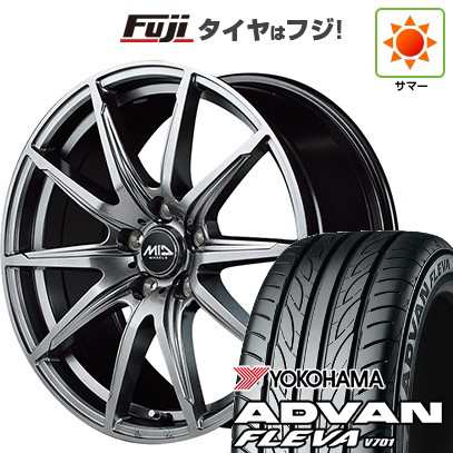 【新品】フリード 5穴/114 夏タイヤ ホイール4本セット 195/55R16 ヨコハマ アドバン フレバV701 MID シュナイダー SLS 16インチの通販は
