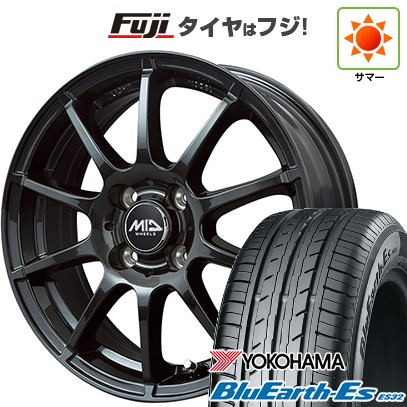 【軽自動車】N-BOX タント スペーシア 夏タイヤ ホイール4本セット 155/65R14 ヨコハマ ブルーアース ES32 MID WHEELS スタッグ ストロングガンメタ 14インチ
