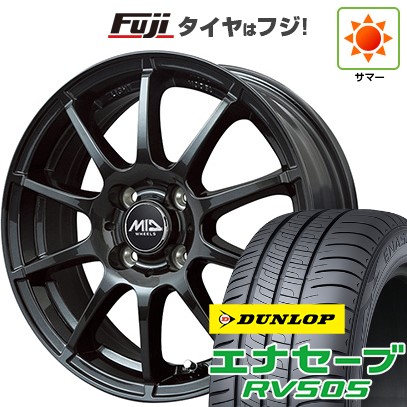 【軽自動車】N-BOX タント スペーシア 夏タイヤ ホイール4本セット 165/55R15 ダンロップ エナセーブ RV505 MID WHEELS スタッグ ストロングガンメタ 15インチ