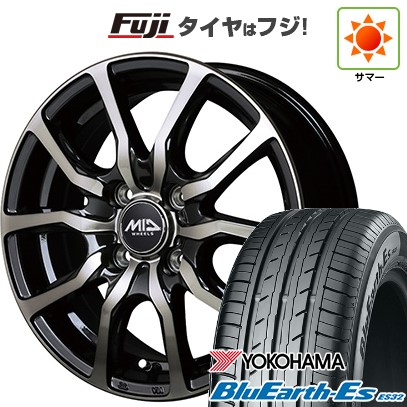 【新品 軽自動車】N-BOX タント スペーシア 夏タイヤ ホイール４本セット 165/55R15 ヨコハマ ブルーアース ES32 MID ユーロスピード D.C.52 15インチの通販は 54,780円