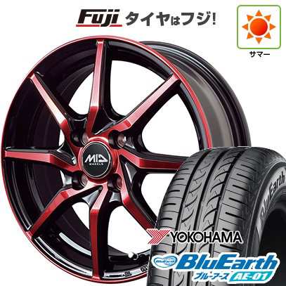 【新品 軽自動車】N-BOX タント スペーシア 夏タイヤ ホイール４本セット 155/65R14 ヨコハマ ブルーアース AE-01 MID ユーロスピード S810 14インチの通販は 42,360円