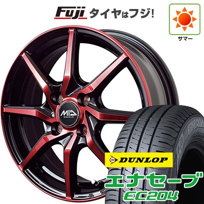 【新品 軽自動車】N-BOX タント スペーシア 夏タイヤ ホイール４本セット 165/55R15 ダンロップ エナセーブ EC204 MID ユーロスピード S810 15インチの通販は 90,700円